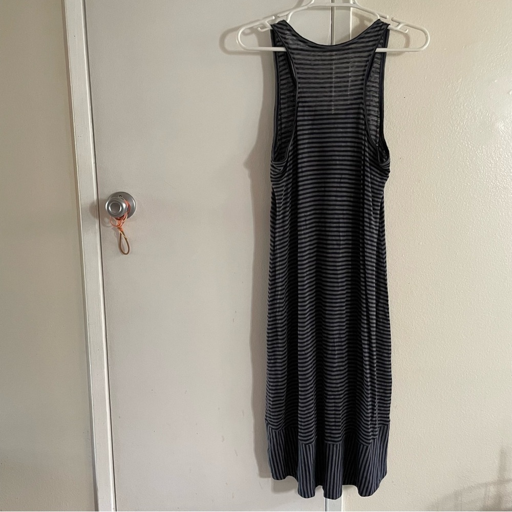 Eileen Fisher Linen Stripe Maxi Dress